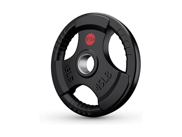 GIKPAL Weight Plates 2-Inch Rubber Coated Cast - Image 1