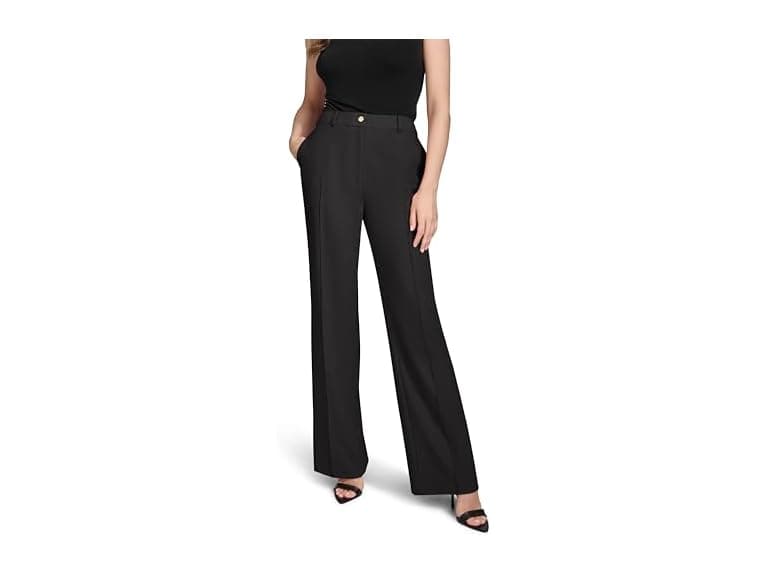 HALSTON Women Straight Leg Woven Suiting Pant - Image 1