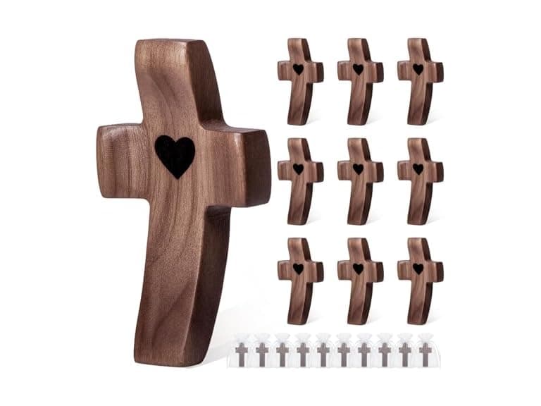 JIUKONG 10-Pack Wooden Cross - Image 1