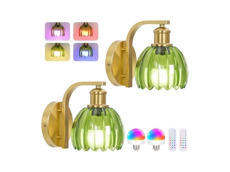 Rechargeable Battery Operated Wall Sconce - Image 1