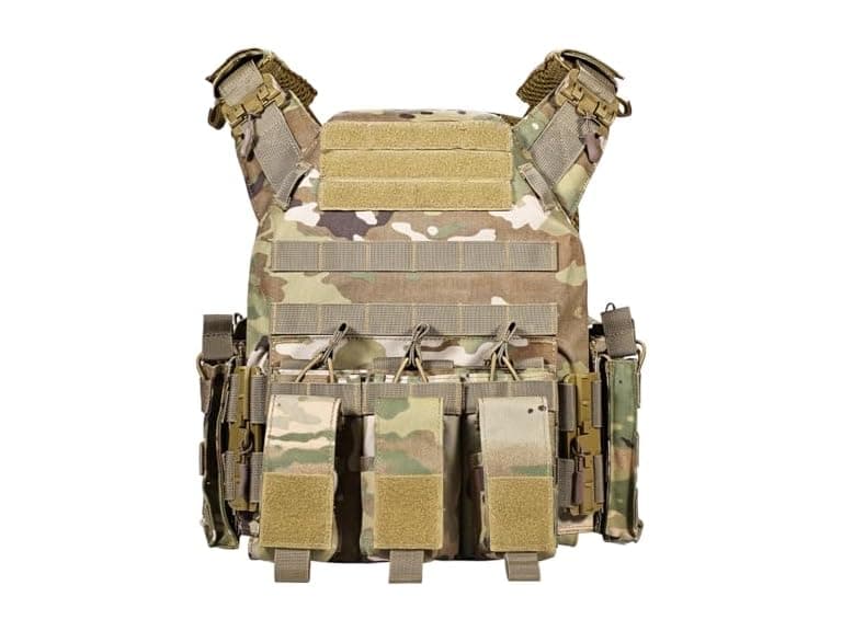GFIRE Quick Release Lightweight Adjustable Breathable Weighted Vest for Training (New Camo) (Open Box) - Image 1