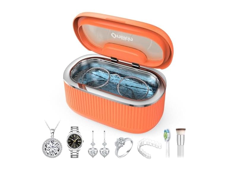 Onlikin Ultrasonic Orange Jewelry Cleaner - Image 1