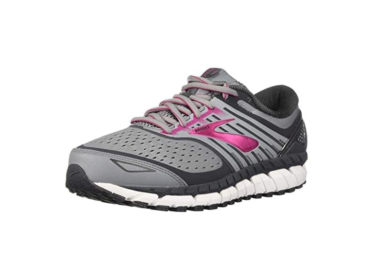 Brooks Ariel '18 Grey/Pink 8.5 D Wide - Image 1