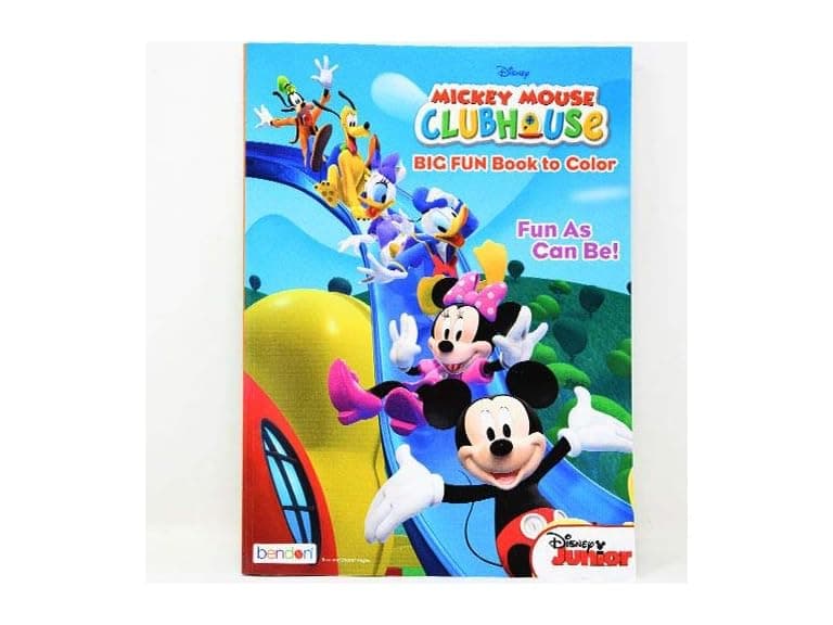 Mickey Clubhouse 80 Page Coloring Book - Image 1