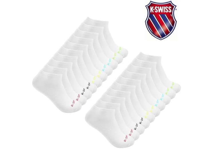 K-Swiss Women's Low Cut Socks (20-Pairs) - Image 1