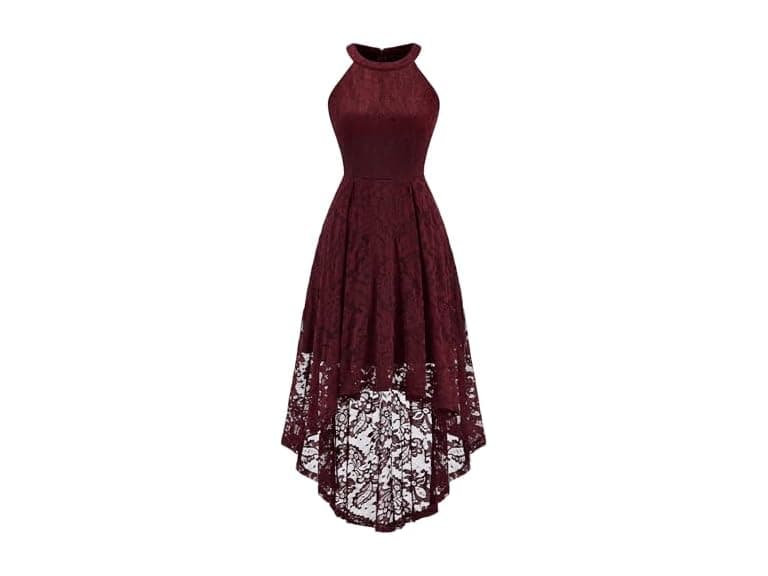 Dressystar Women (4XL) Halter Lace Wedding Dress - Image 1