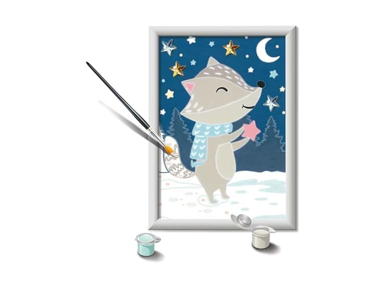 Ravensburger CreArt Cute Badger Paint by Numbers - Image 1