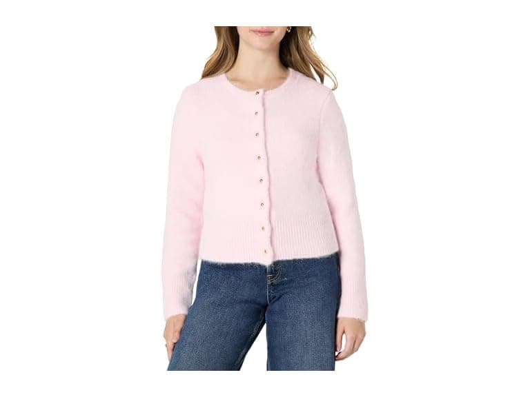 Amazon Essentials Women Regular-Fit Faux Mohair Button-Down Cardigan - Image 1