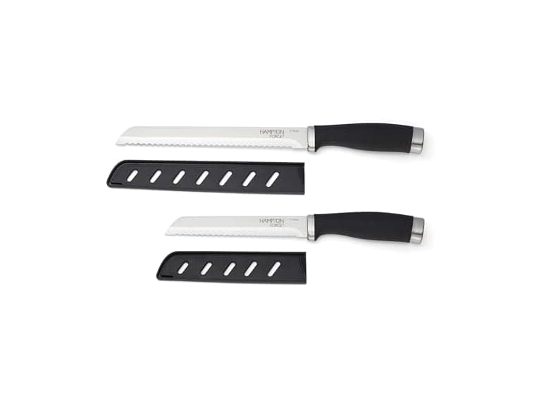 Hampton Forge Silverware Set, Epicure Bread Knives 2 Piece - Image 1