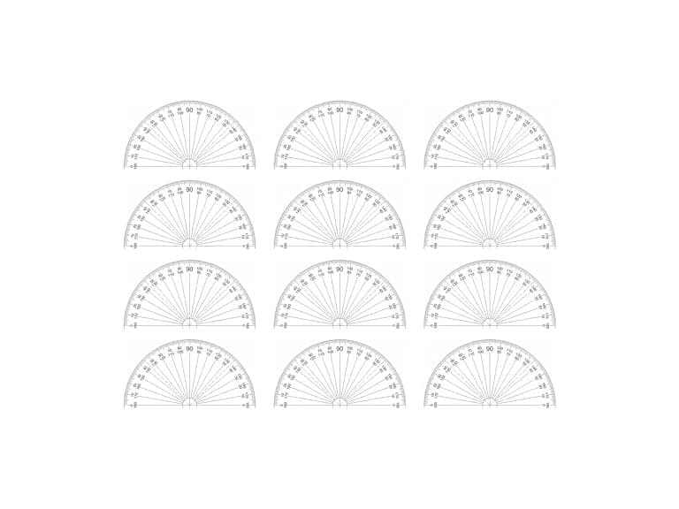 Westcott Protractor Set 6-Inch 12-Pack - Image 1