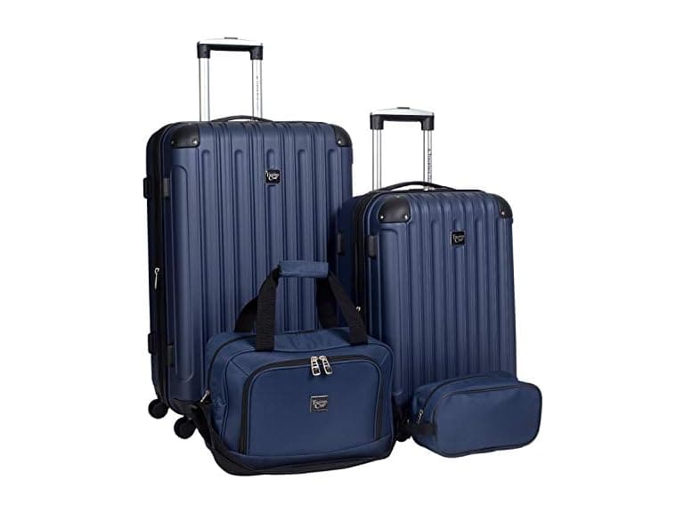Travelers Club 4pc Luggage Set Navy - Image 1