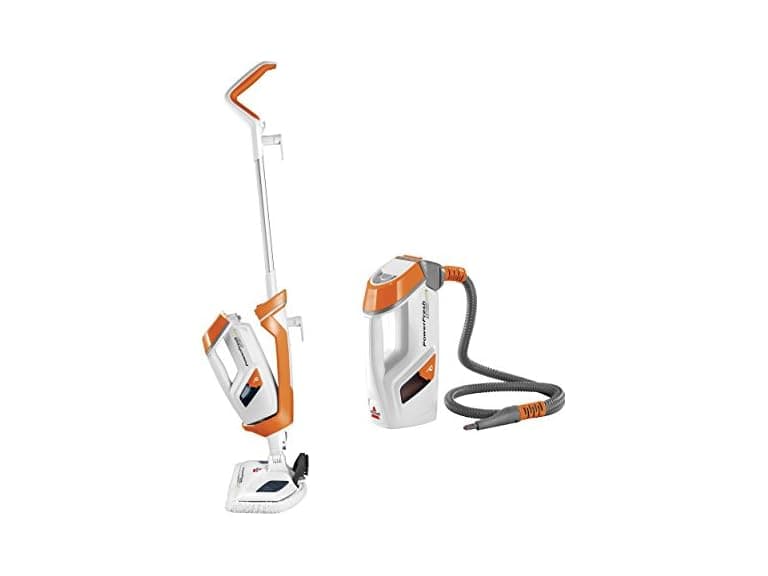 Bissell PowerFresh Lift-Off Pet Steam Mop, Steamer, Tile, Bathroom, Hard Wood Floor Cleaner, 1544A, Orange (Open Box) - Image 1