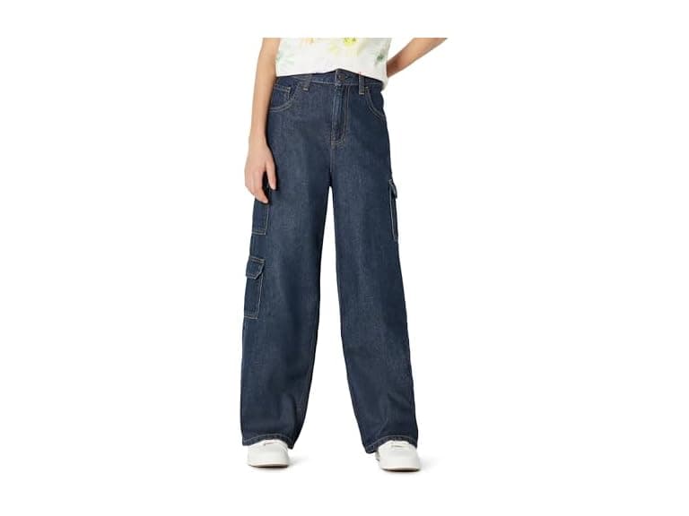 Amazon Essentials Girls (12) Ultra Soft Wide Jeans - Image 1