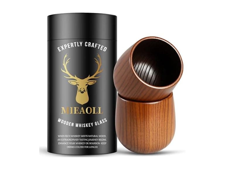Mieaoll Charred Whiskey Glasses 2-Pack - Image 1