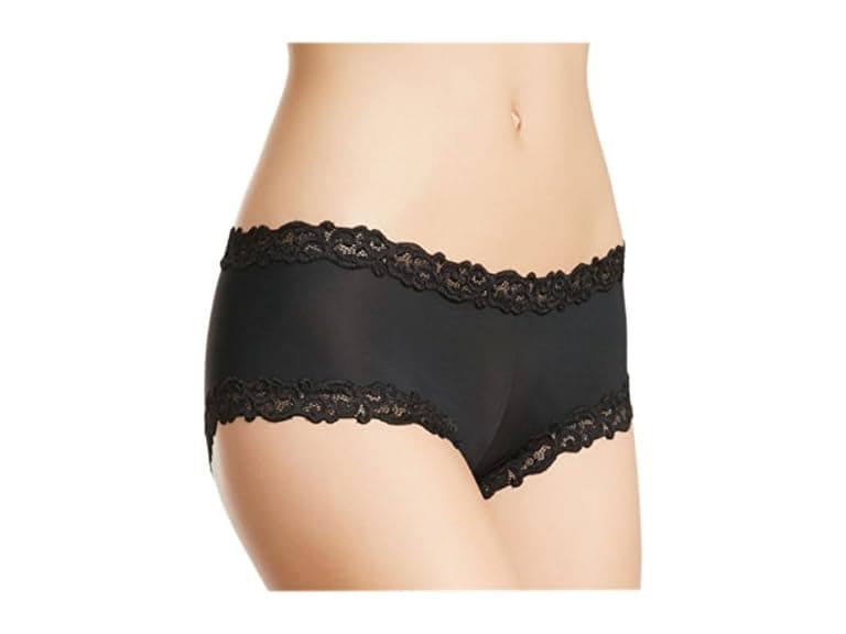 Natori Women (L) Double Lace Trim Large-Black - Image 1