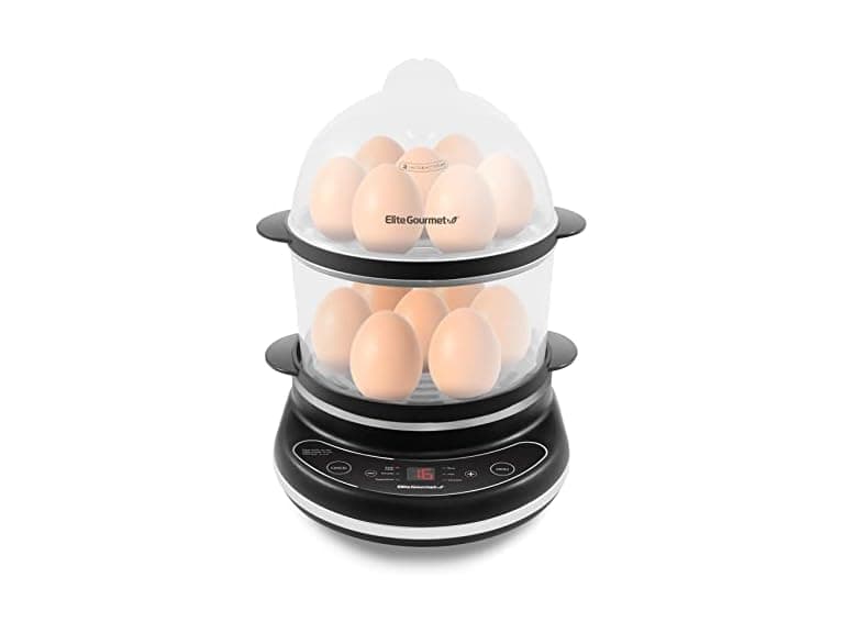 Elite Gourmet Digital Egg Cooker & Steamer - Image 1