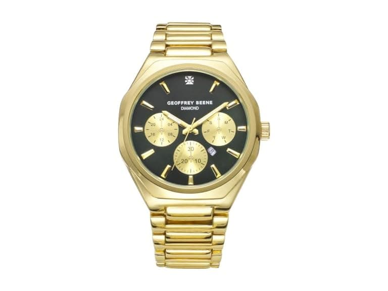 Geoffrey Beene Mens Watch Black Dial - Image 1