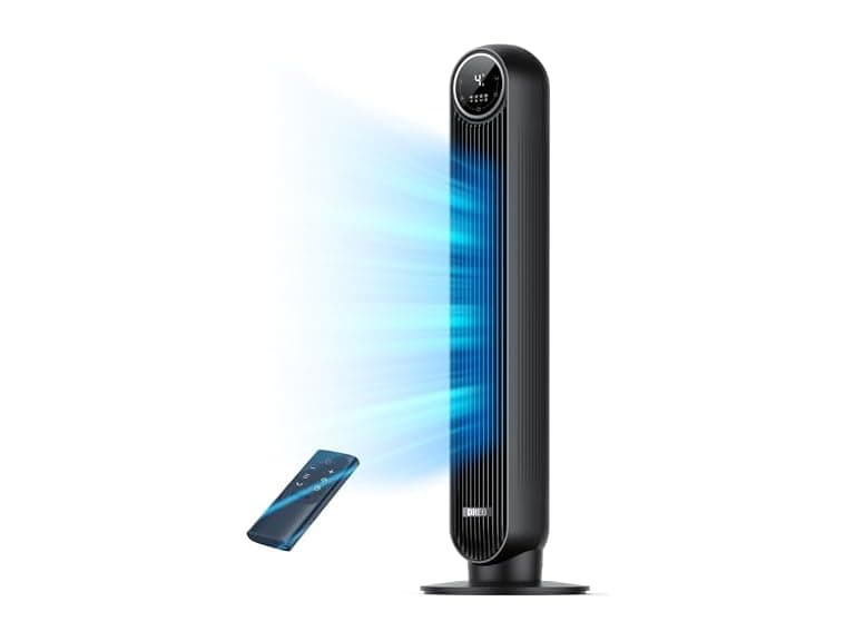 Bladeless Tower Fan w/ Remote Control - Image 1