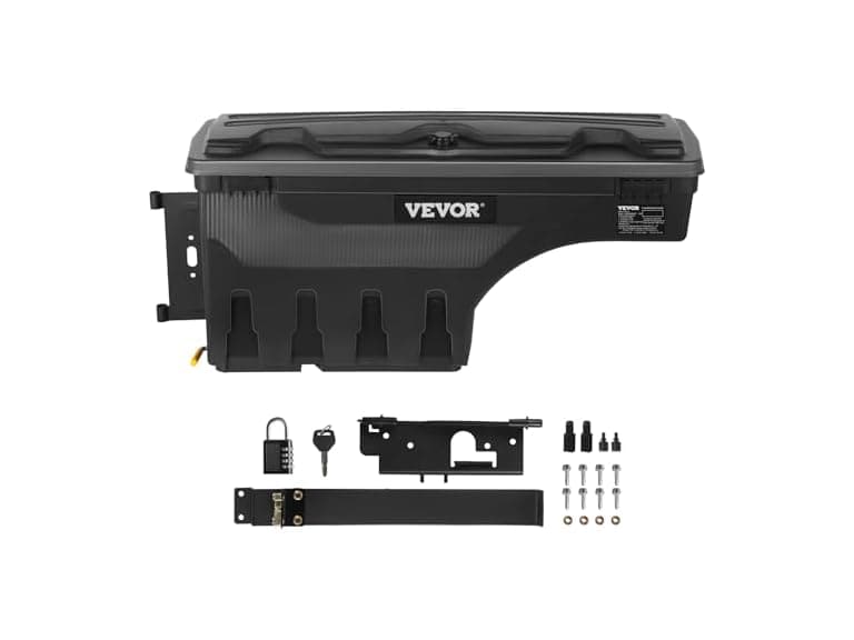 Truck Bed Storage Box, Lockable Lid 2019-2021 - Image 1