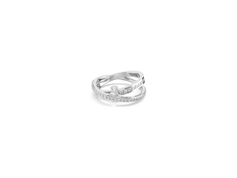 Swarovski Hyperbola Ring (8) Mixed Cuts Clear - Image 1