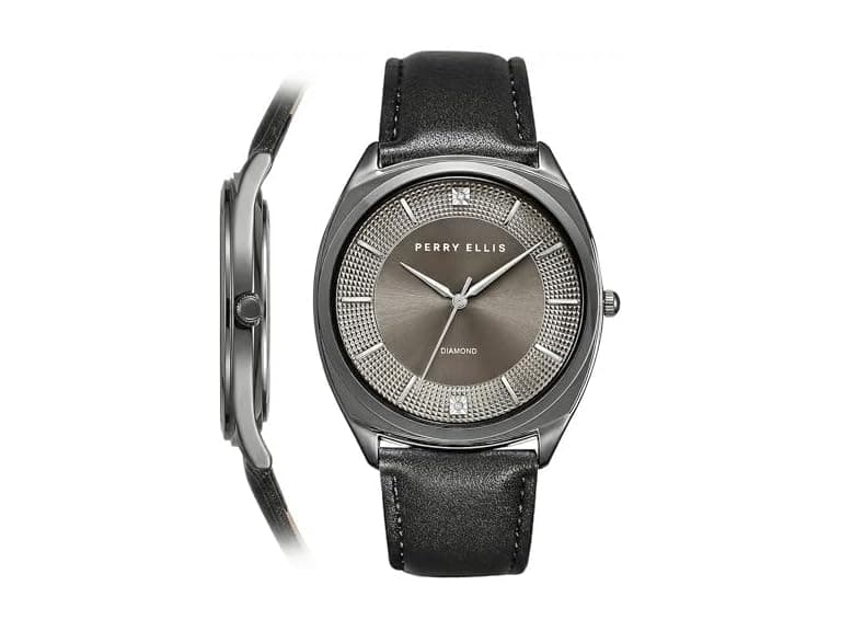 Perry Ellis Ultra Slim Watch Gray Dial - Image 1