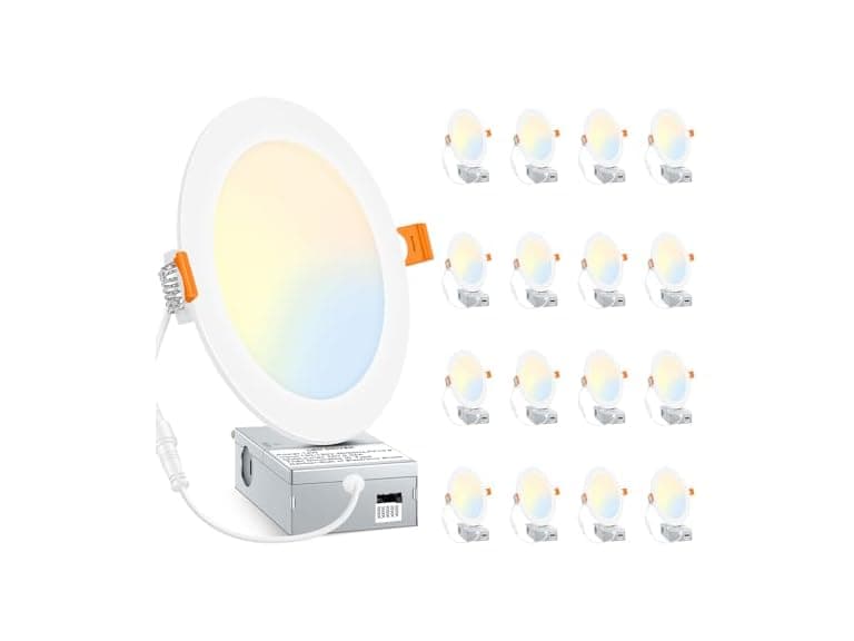 BesLowe 6 Inch 5CCT LED Recessed Ceiling Lights Ultra-Thin - Image 1