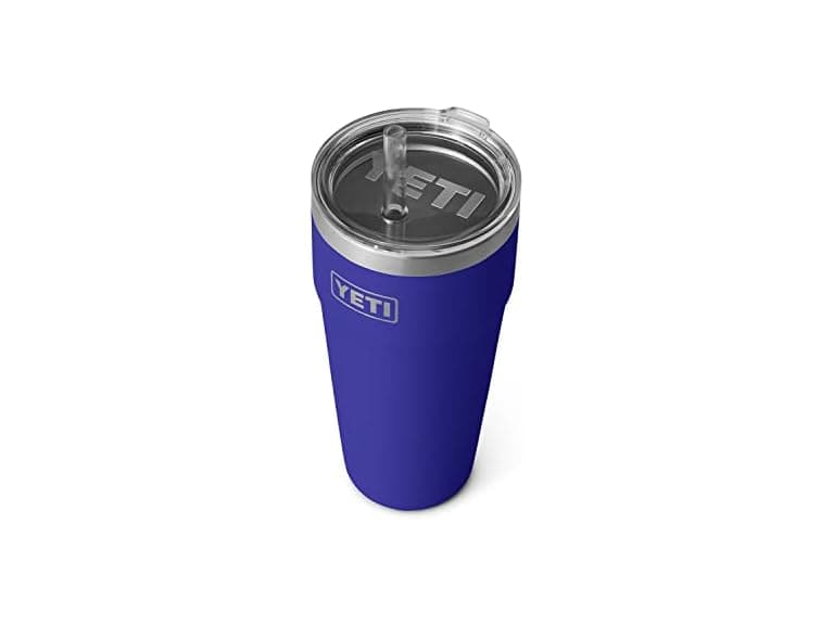 YETI Rambler 26oz Straw Cup, Offshore Blue - Image 1