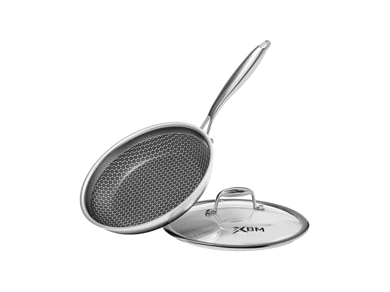 XBM Honeycomb Stainless Steel Frying Pan - Image 1