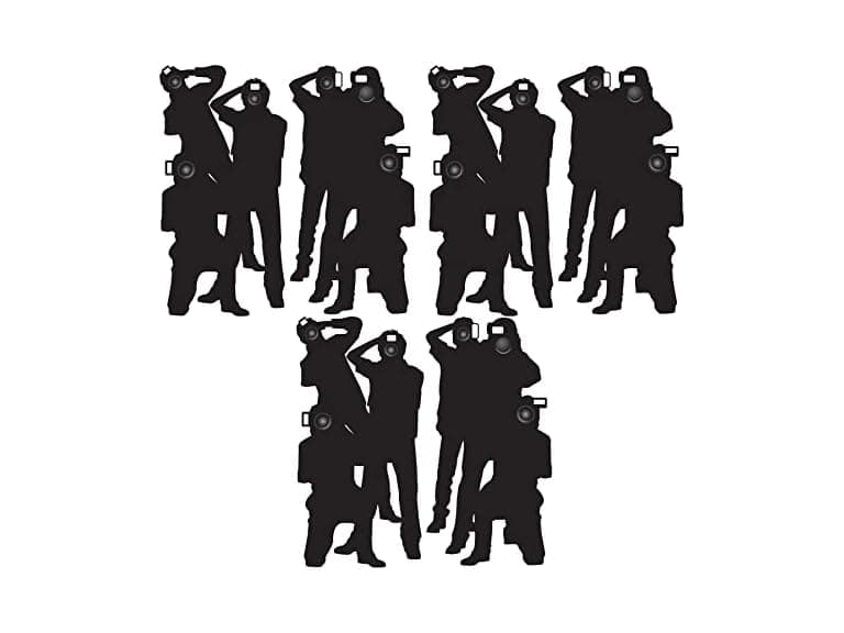 Beistle 6 Piece Plastic Paparazzi Photo Backdrop - Image 1