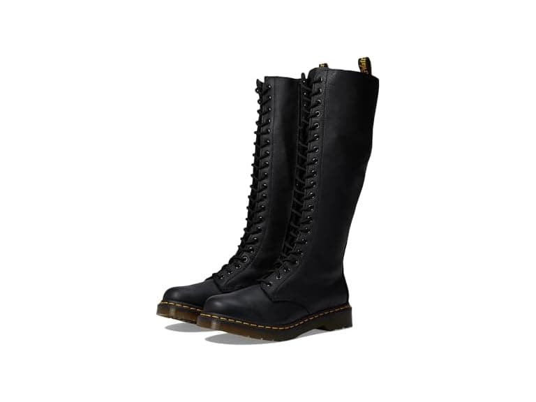 Dr. Martens 1B60 20-Eye Zip Boot Black - Image 1