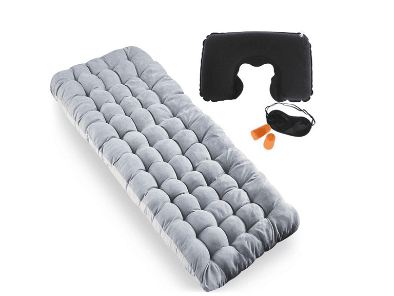 Zone Tech Camping Mattress Gray with Pillow - Image 1
