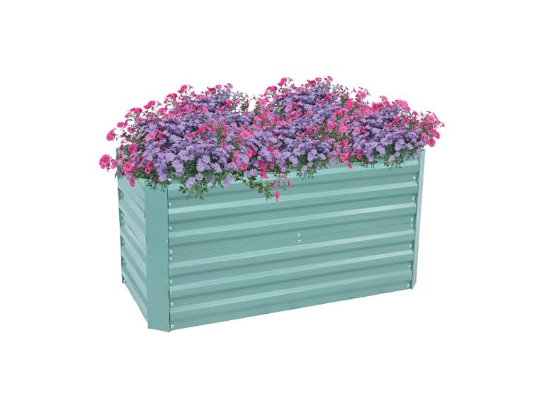 Sunnydaze NPH-9011 4 x 2 x 2 ft Garden Bed, Green - Image 1