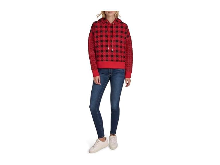 Nautica Women Long Sleeve Quilted Hoodie - Image 1