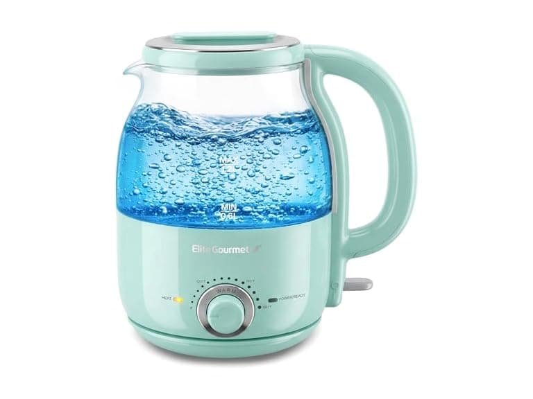 Elite Gourmet 1.2L Electric Glass Kettle - Image 1