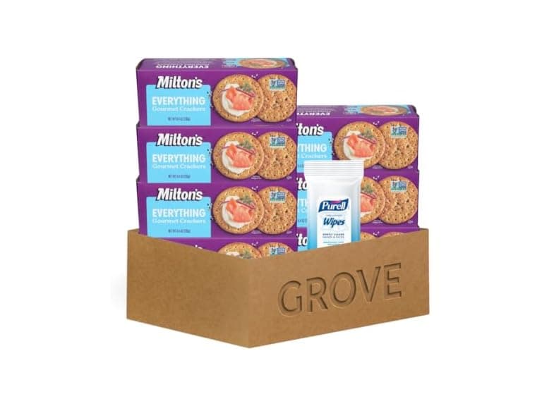 8 Item Set- Milton's Crackers & Hand Sanitizing Wipes - Image 1