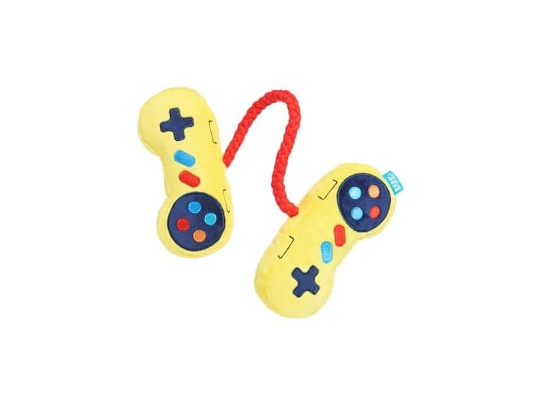 BarkBox Ate-Bit Tug Dog Toy | Plush Tug Toy with T-Shirt Rope - Image 1