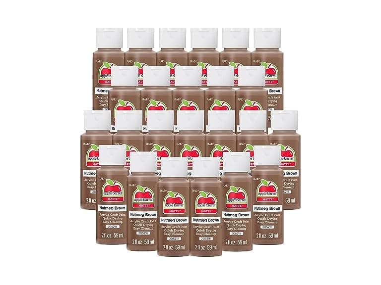 Apple Barrel Acrylic Paint Nutmeg Brown 24Pk - Image 1