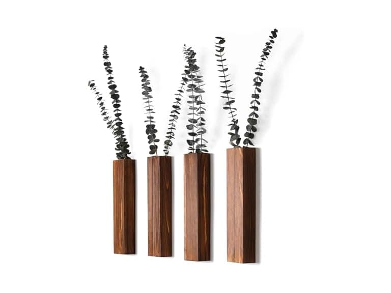 Wooden Wall Planter Set of 4 - Image 1