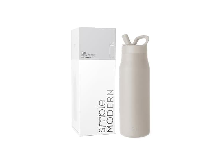 Simple Modern 34oz Bottle Almond Birch - Image 1