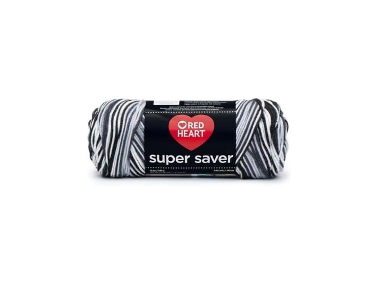Red Heart Super Saver Yarn, Zebra Print - Image 1