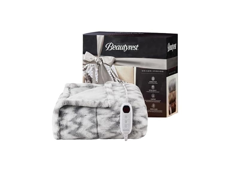 Beautyrest Long Brushed Heated Blanket - Image 1