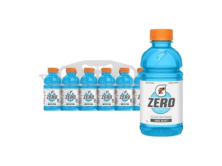 12PK Gatorade Zero Thirst Quencher Sports Drink Cool Blue - Image 1