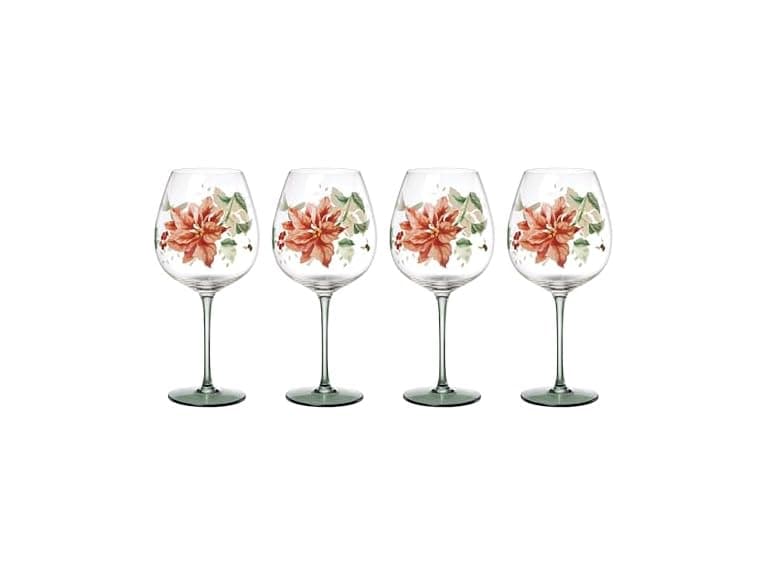 Lenox Glassware, Butterfly Meadow Balloon Wine Glasses, Set of 4 - Image 1