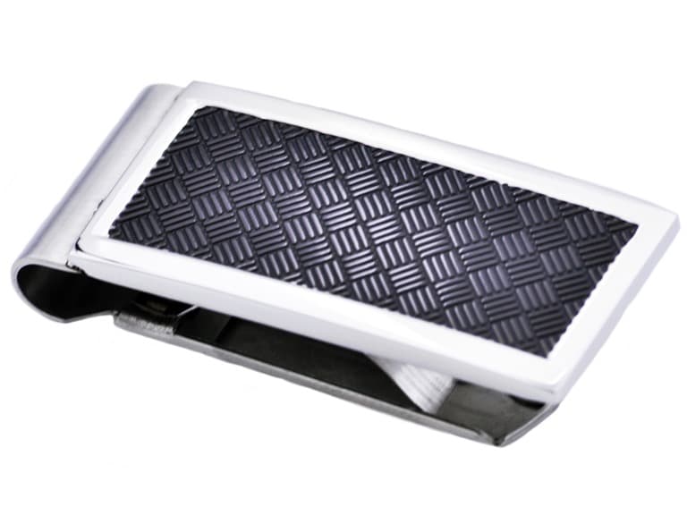 Stainless Steel Chevron Money Clip - Image 1