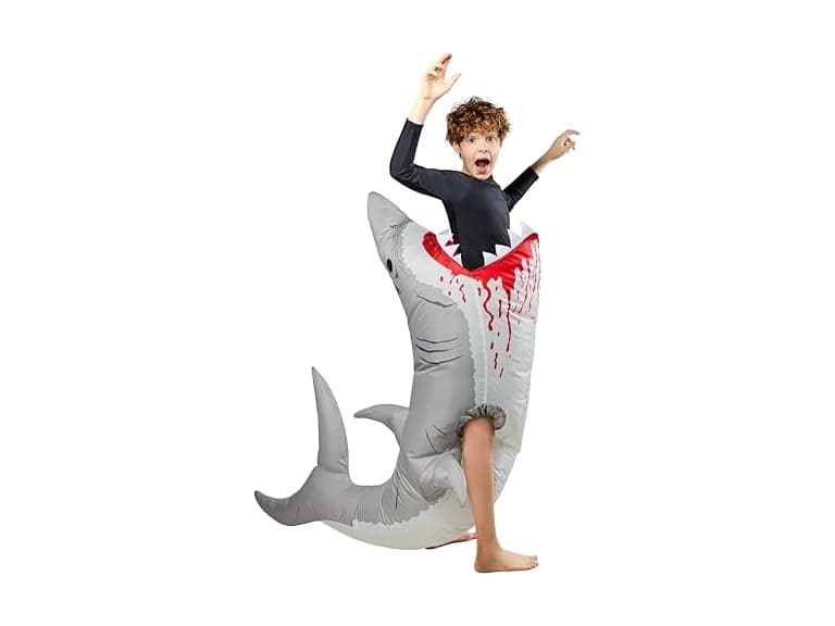 Rubies Shark Inflatable Costume for Kids, Unisex One Size - Image 1
