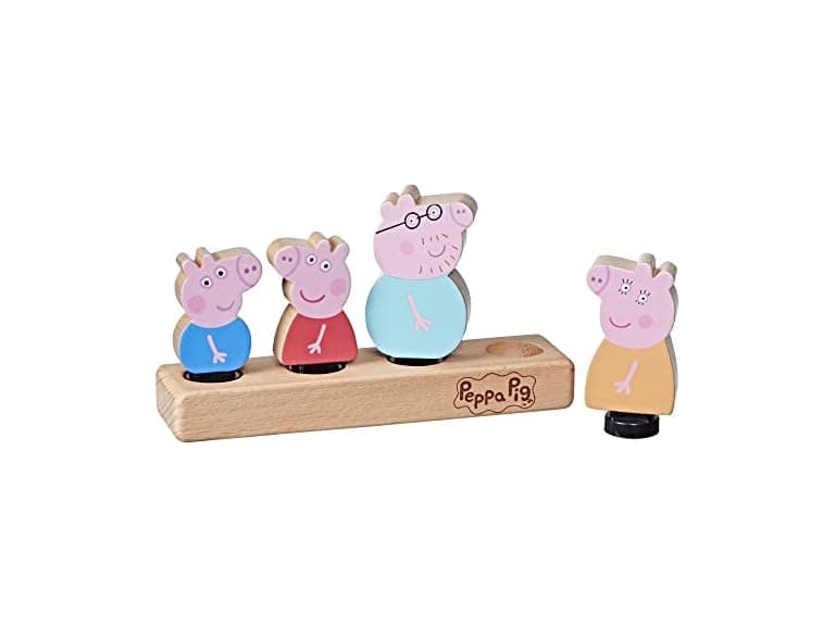 Peppa Pig Wooden Family Figures - Image 1