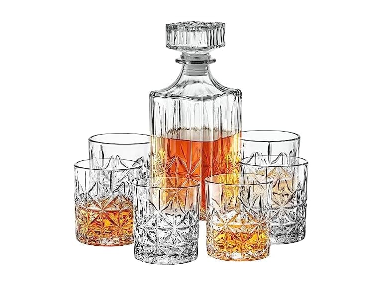 Style Setter Whiskey Decanter Set with Glasses - Image 1