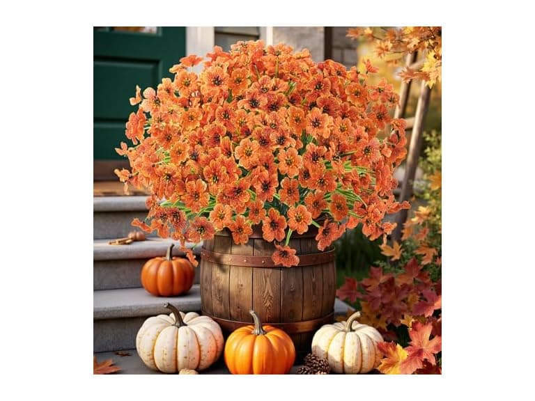 16 Bundles Artificial Fall Flower - Image 1