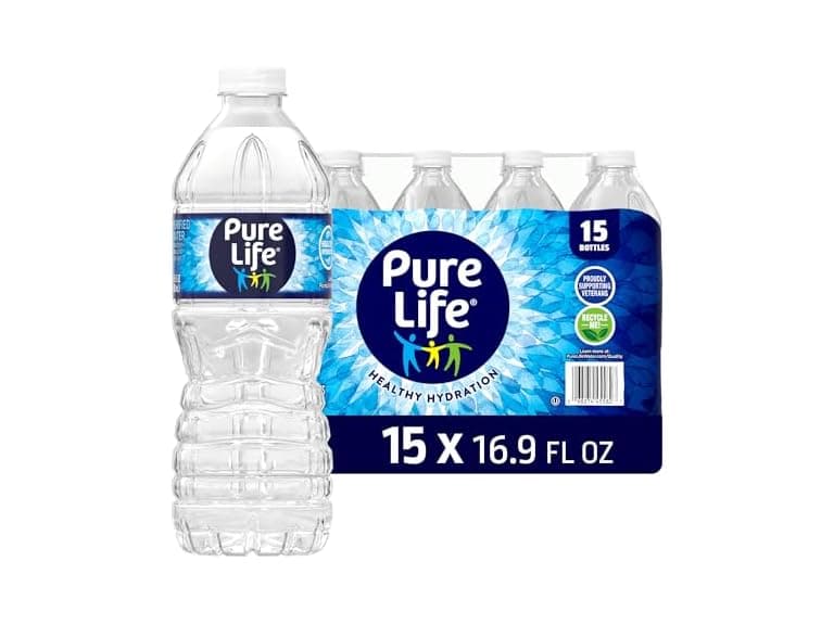 Pure Life Purified Water Bottles, 15 Pack - Image 1