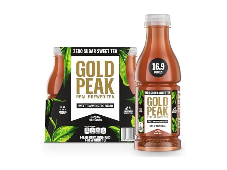 6PK Gold Peak Iced Tea, Zero Sugar Sweet - Image 1